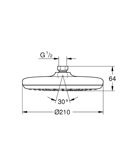 Grohe - Tempesta - Fejzuhany - 26410000 – 2. kép