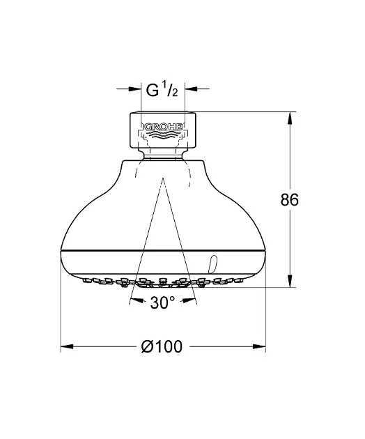Grohe - Tempesta New - Fejzuhany - 27606001 – 2. kép