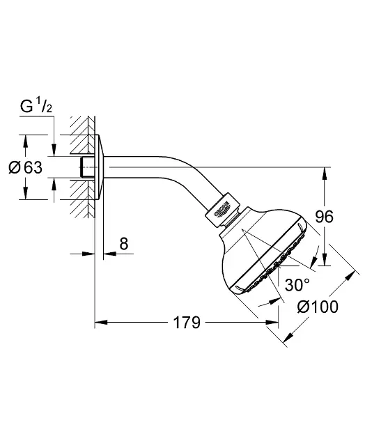 Grohe - Tempesta New - Fejzuhany - 27870001 – 2. kép