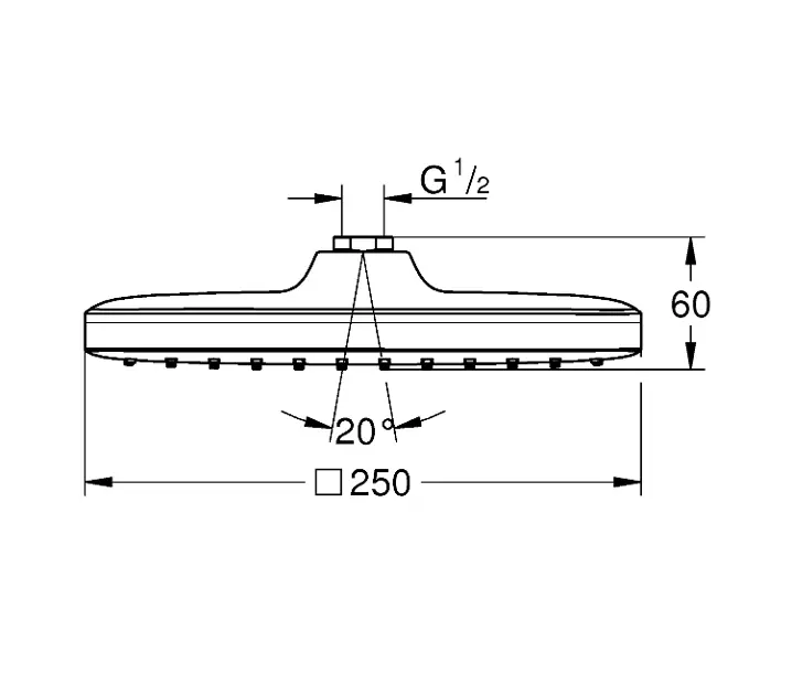 Grohe - Vitalio Comfort - Fejzuhany - 26695000 – 2. kép