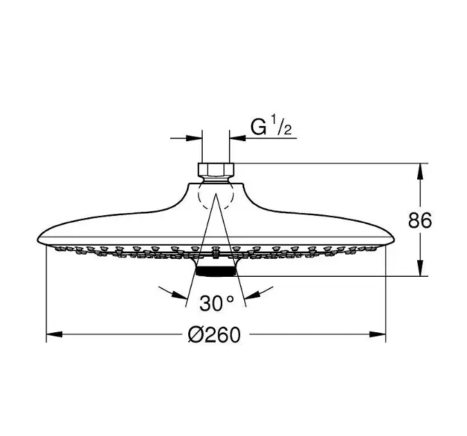 Grohe - Vitalio Joy - Fejzuhany - 26462000 – 2. kép