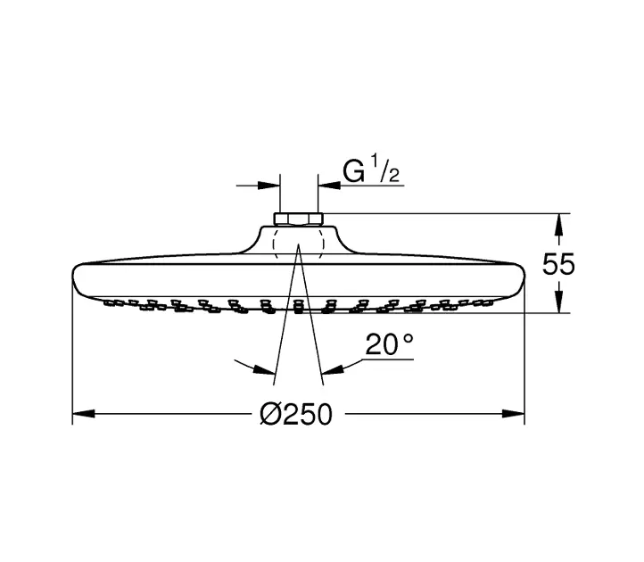 Grohe - Vitalio Start - Fejzuhany - 26815000 – 2. kép