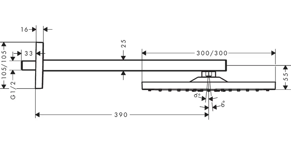 Hansgrohe - Raindance E - Fejzuhany - 26238140 – 2. kép