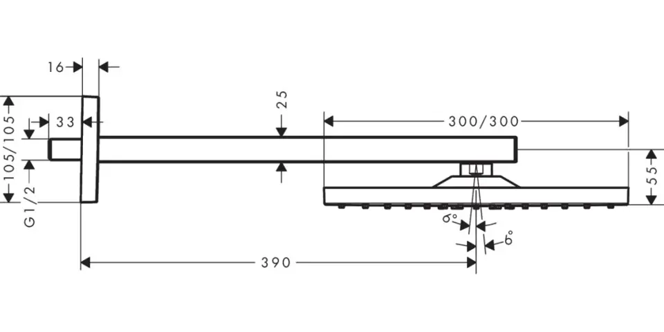 Hansgrohe - Raindance E - Fejzuhany - 26239000 – 2. kép