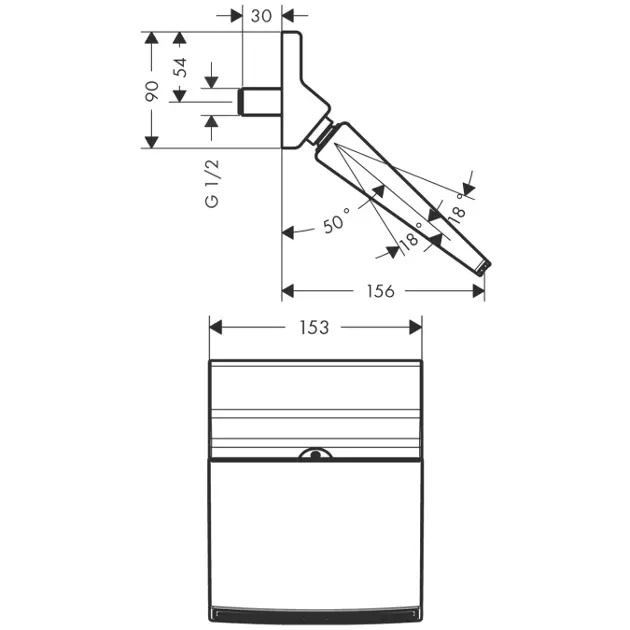 Hansgrohe - Raindance - Fejzuhany - 26443000 – 2. kép