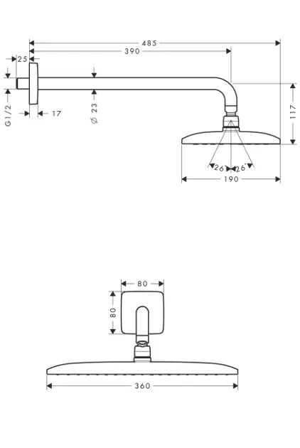 Hansgrohe - Raindance New - Fejzuhany - 27376000 – 2. kép