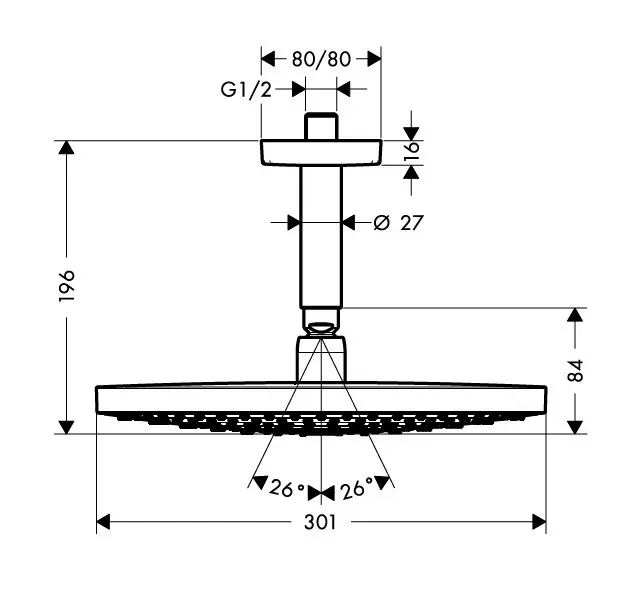 Hansgrohe - Raindance Select S - Fejzuhany - 27337000 – 2. kép