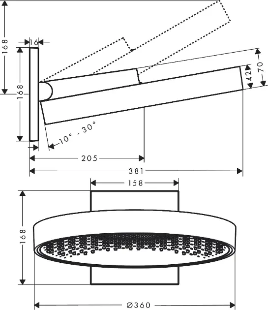 Hansgrohe - Rainfinity - Fejzuhany - 26230140 – 2. kép