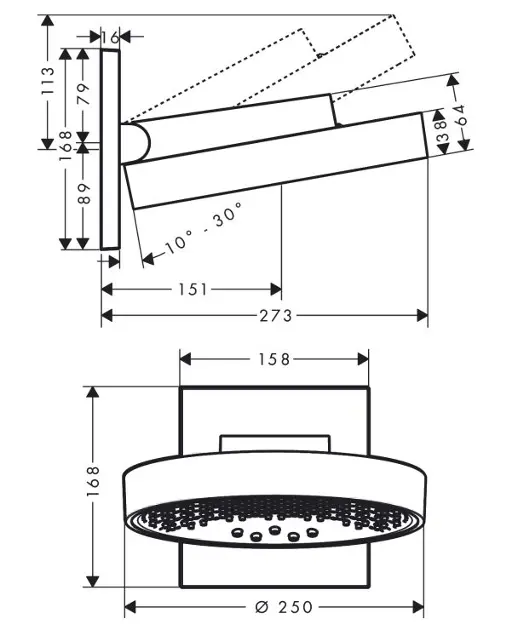 Hansgrohe - Rainfinity - Fejzuhany - 26232140 – 2. kép