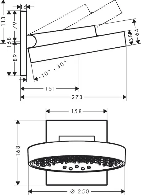 Hansgrohe - Rainfinity - Fejzuhany - 26232340 – 2. kép