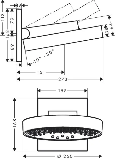 Hansgrohe - Rainfinity - Fejzuhany - 26233670 – 2. kép