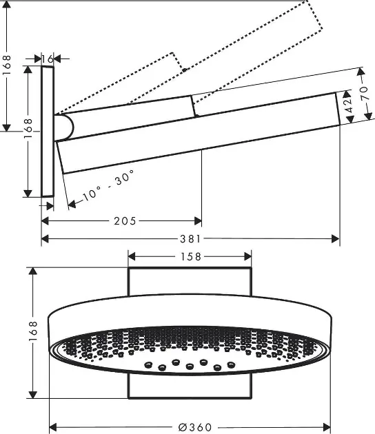 Hansgrohe - Rainfinity - Fejzuhany - 26234340 – 2. kép