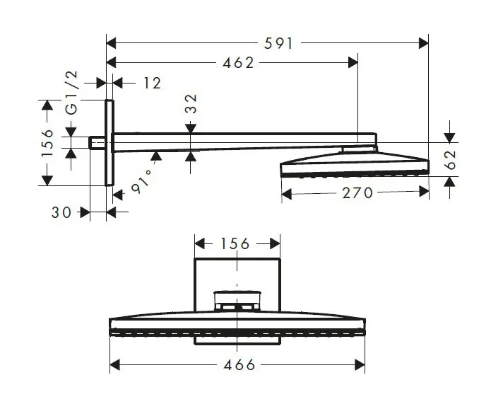 Hansgrohe - Rainmaker Select - Fejzuhany - 24003600 – 2. kép