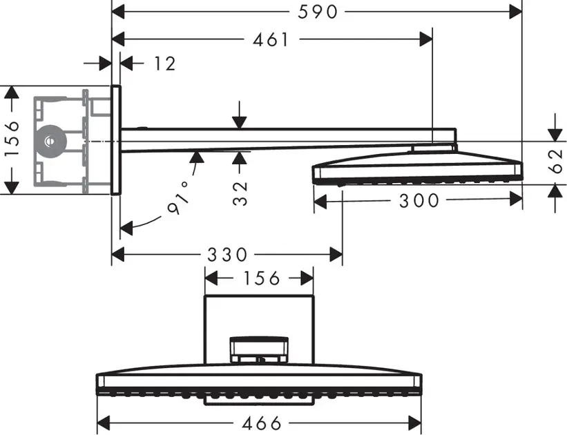 Hansgrohe - Rainmaker Select - Fejzuhany - 24005400 – 2. kép