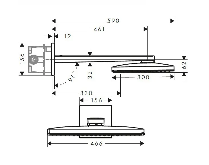 Hansgrohe - Rainmaker Select - Fejzuhany - 24005600 – 2. kép