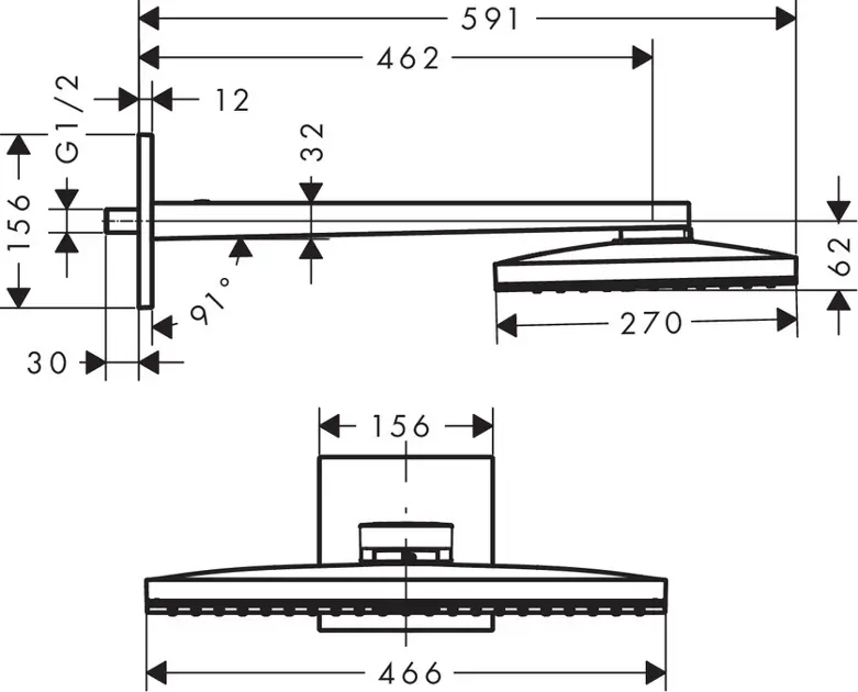 Hansgrohe - Rainmaker Select - Fejzuhany - 24013400 – 2. kép