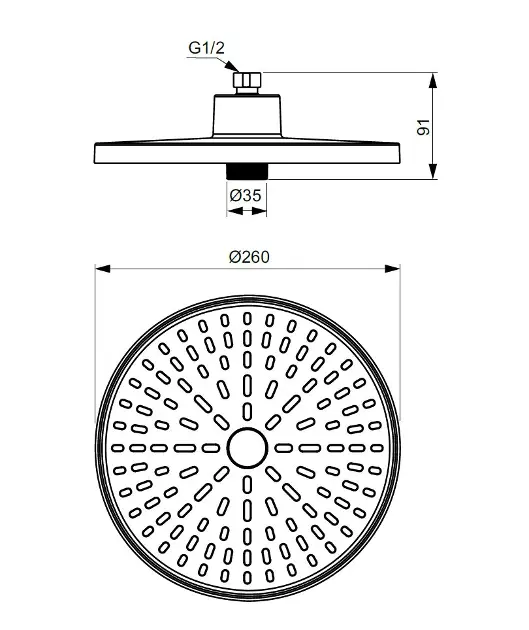 Ideal Standard - ALU+ - Fejzuhany - BD581AA – 2. kép