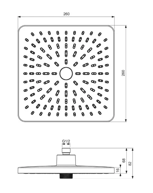 Ideal Standard - ALU+ - Fejzuhany - BE223AA – 2. kép