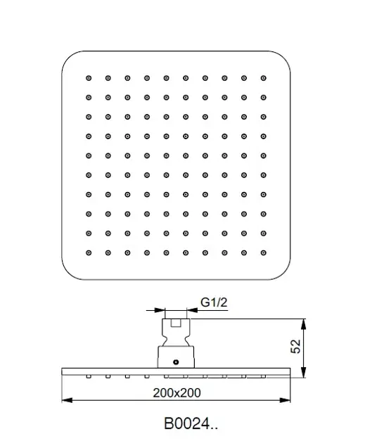 Ideal Standard - Idealrain Cube - Fejzuhany - B0024XG – 2. kép
