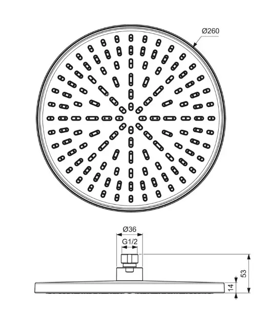 Ideal Standard - Idealrain - Fejzuhany - BE219AA – 2. kép