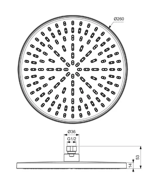 Ideal Standard - Idealrain - Fejzuhany - BE221AA – 2. kép