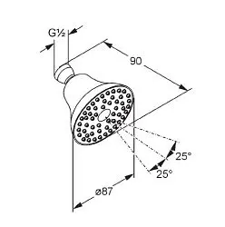 Kludi - A-Qa - Fejzuhany - 6219105-00 – 2. kép
