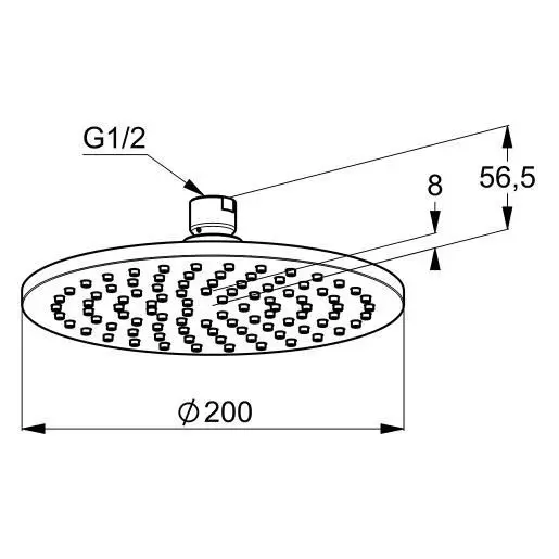 Kludi - A-Qa - Fejzuhany - 6432005-00 – 2. kép