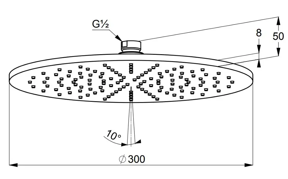 Kludi - A-Qa - Fejzuhany - 6433053-00 – 2. kép