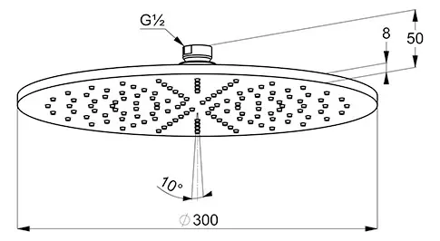 Kludi - A-Qa - Fejzuhany - 64330N2-00 – 2. kép