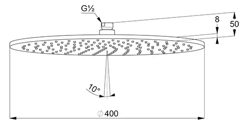 Kludi - A-Qa - Fejzuhany - 64340N2-00 – 2. kép
