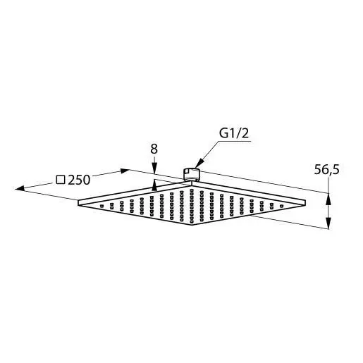 Kludi - A-Qa - Fejzuhany - 6442505-00 – 2. kép