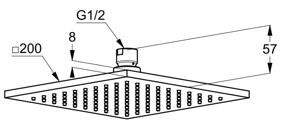 Kludi - A-Qa - Fejzuhany - 6444005-00 – 2. kép