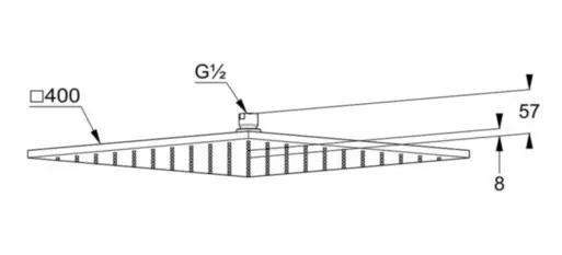 Kludi - A-Qa - Fejzuhany - 6444091-00 – 2. kép