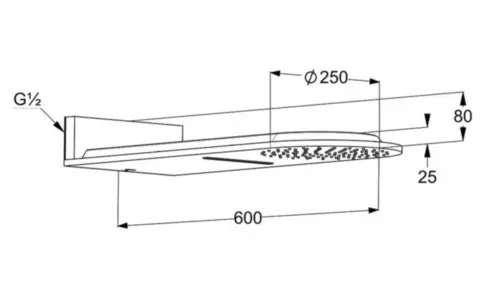 Kludi - A-Qa - Fejzuhany - 6488087-00 – 2. kép