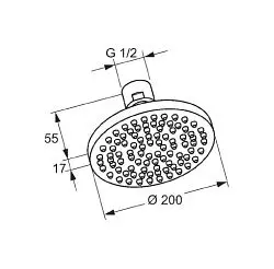 Kludi - A-Qa - Fejzuhany - 6651005-00 – 2. kép