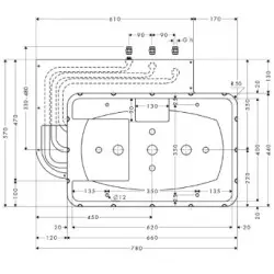 Hansgrohe - Concealed bodies - Zuhanyfej beépítő test - 28414180 – 2. kép