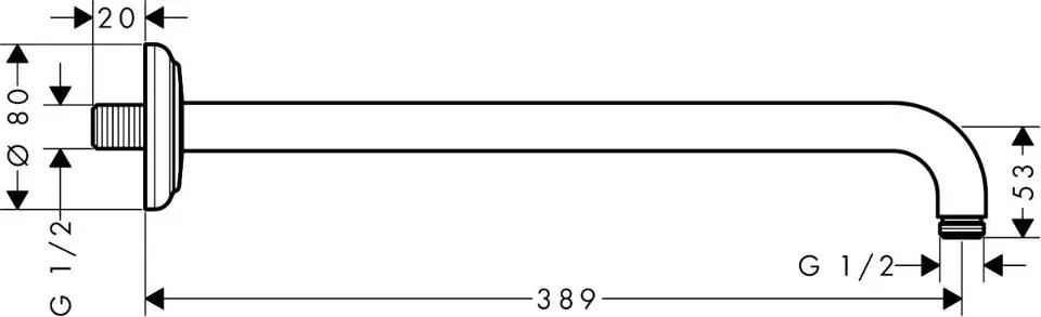 Axor - Montreux - Zuhanyfej kar - 27348820 – 2. kép