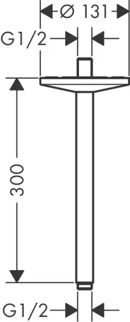 Axor - One - Zuhanyfej kar - 48495670 – 2. kép