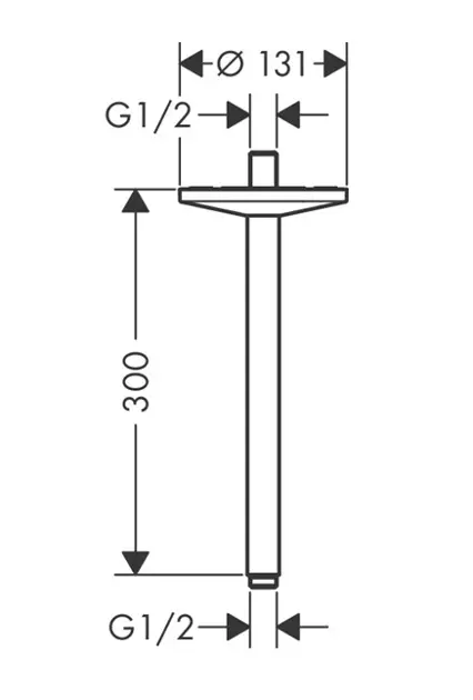 Axor - One - Zuhanyfej kar - 48495950 – 2. kép