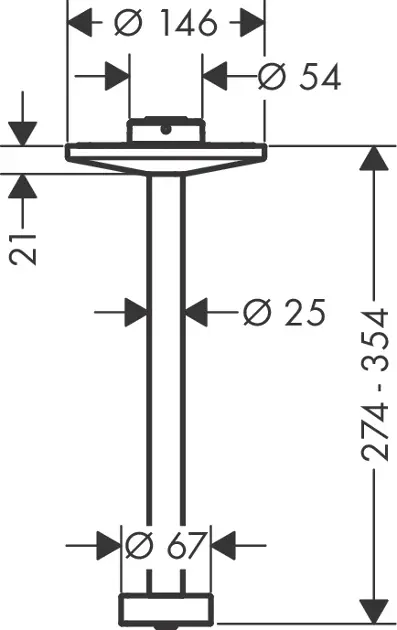 Axor - One - Zuhanyfej kar - 48496670 – 2. kép