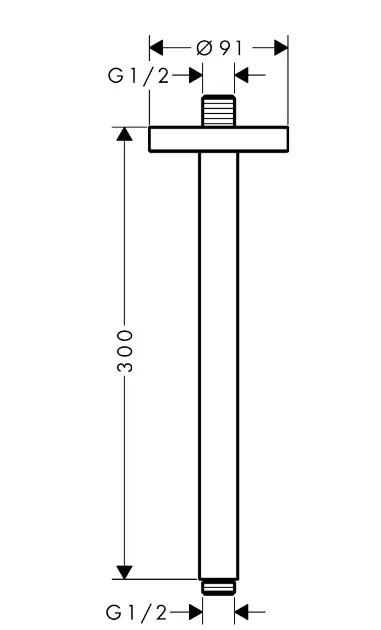 Axor - Showers - Zuhanyfej kar - 26433340 – 2. kép