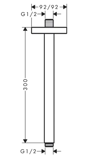 Axor - Showers - Zuhanyfej kar - 26438670 – 2. kép