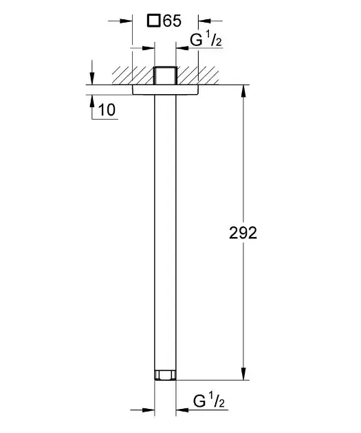 Grohe - Rainshower F - Zuhanyfej kar - 27484000 – 2. kép