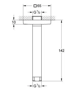 Grohe - Rainshower - Zuhanyfej kar - 27485000 – 2. kép