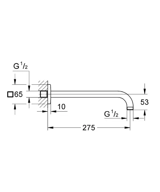 Grohe - Rainshower - Zuhanyfej kar - 27488000 – 2. kép