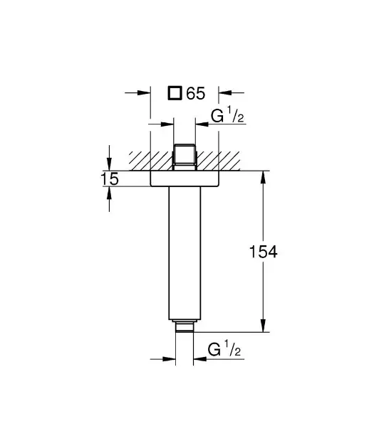 Grohe - Rainshower - Zuhanyfej kar - 27711000 – 2. kép