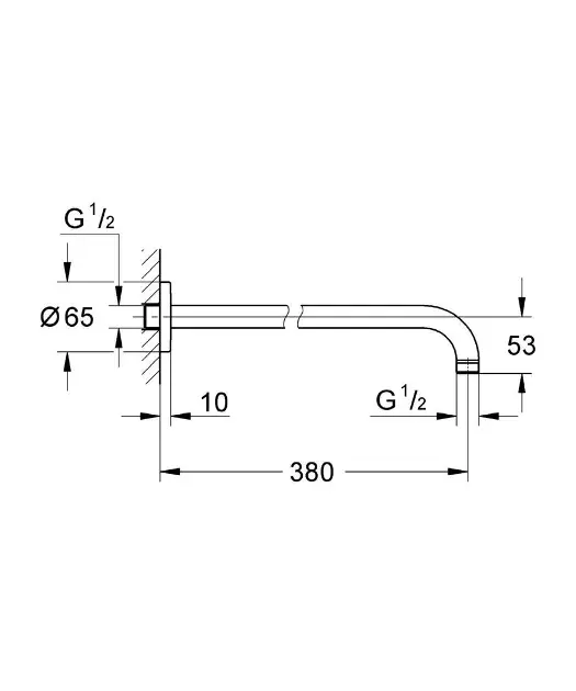 Grohe - Rainshower - Zuhanyfej kar - 28361000 – 2. kép