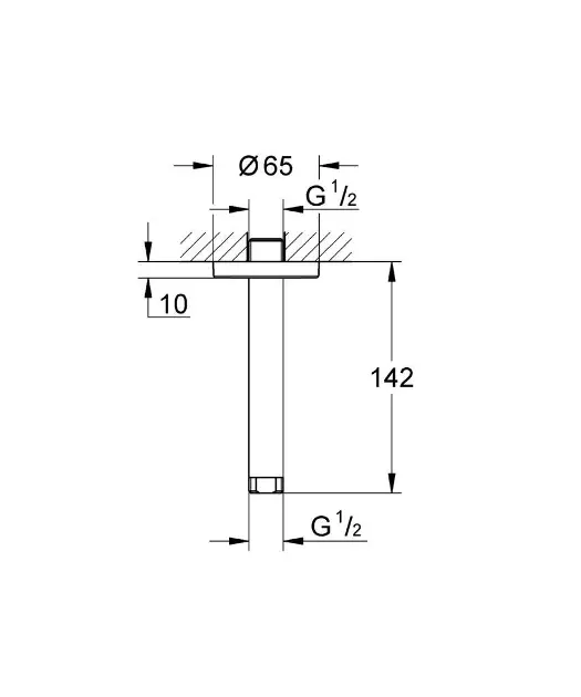 Grohe - Rainshower - Zuhanyfej kar - 28724000 – 2. kép