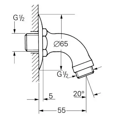 Grohe - Relexa - Zuhanyfej kar - 28429000 – 2. kép