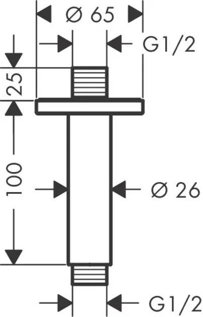 Hansgrohe - Vernis Blend - Zuhanyfej kar - 27804670 – 2. kép